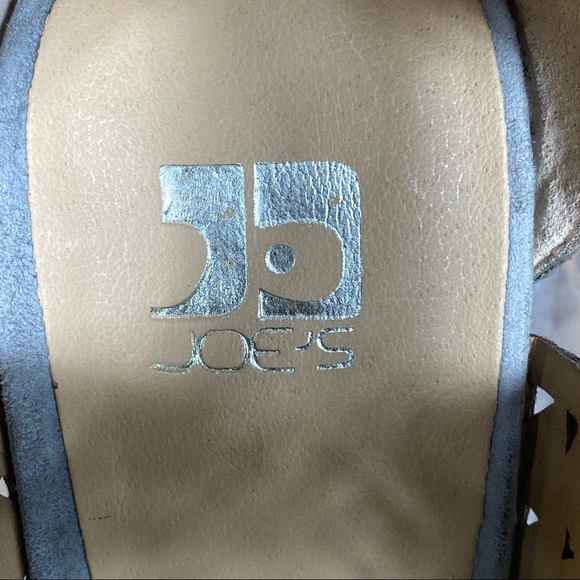 Joe's Gray Suede Stilettos 4 inch Strappy 6M Heels - Picture 4 of 13